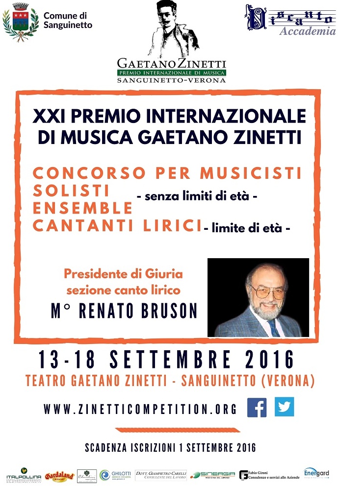 Solisti, ensemble, sezione canto lirico: al via il concorso internazionale