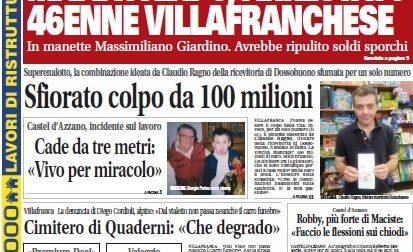 VillafrancaWeek in edicola, ecco la prima pagina