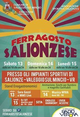Salionze, dal 13 al 15 agosto il “Ferragosto Salionzese”