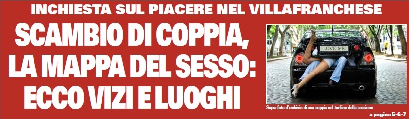 Scambio di coppia, ecco vizi e luoghi