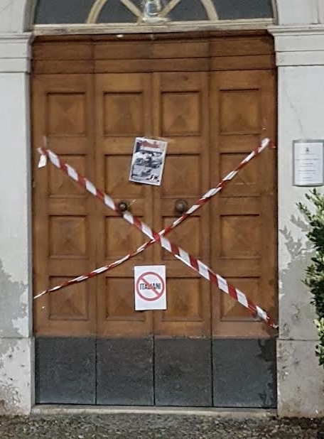 Blitz di Forza Nuova al comune di Villafranca