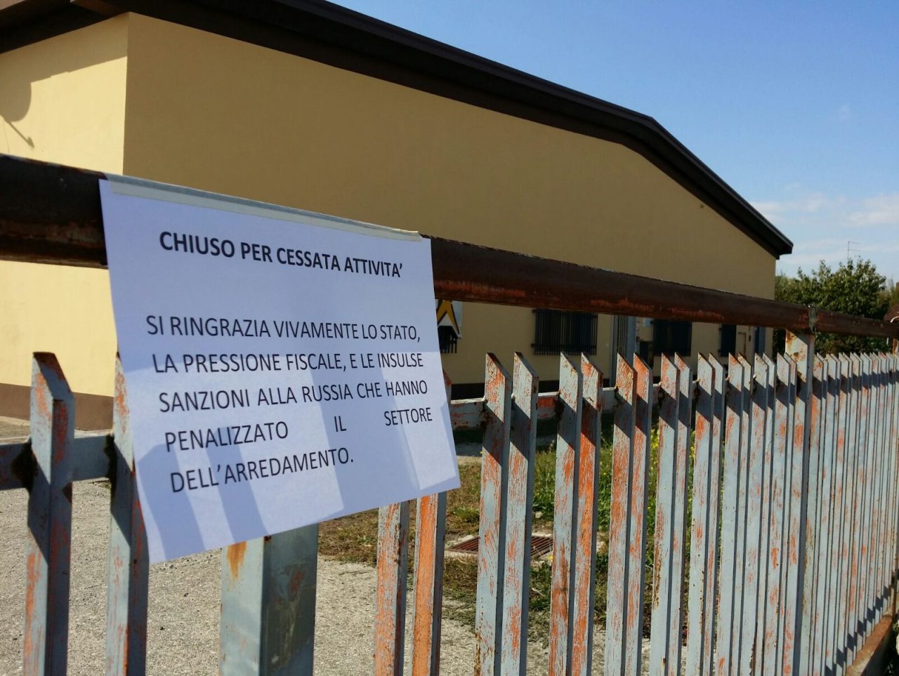 Costretto a fallire: «Sono stato lasciato solo»