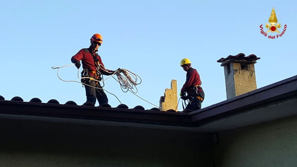 I vigili del fuoco del Veneto al lavoro nei territori colpiti dal terremoto