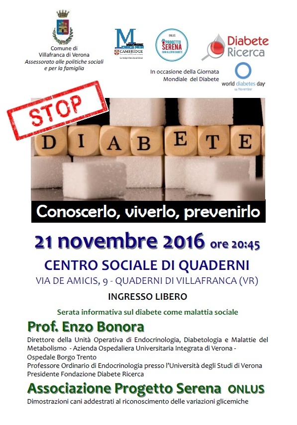 Una serata dedicata al diabete e ai rischi che comporta