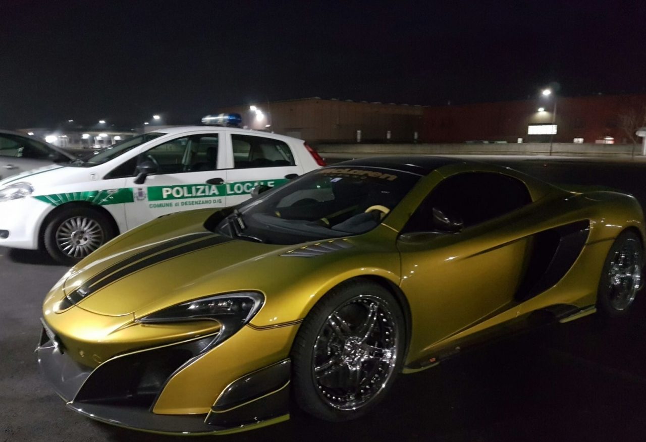 Dal Liechtenstein in McLaren: sequestrato bolide da mezzo milione