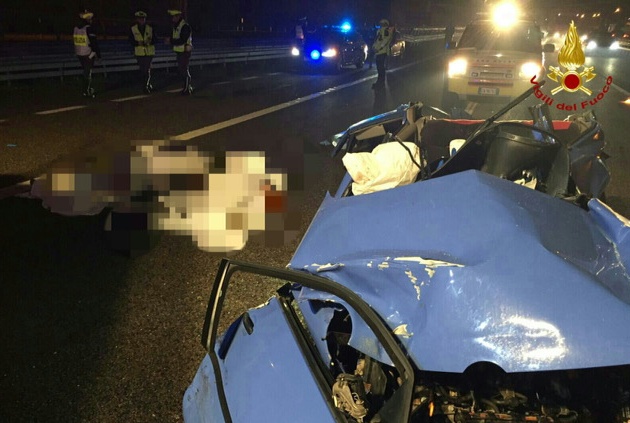 Schianto in A4, morti un 49enne e un 79enne