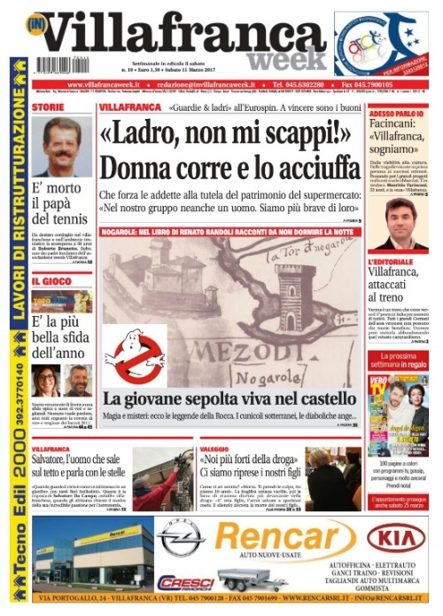 Ecco la prima pagina di VillafrancaWeek