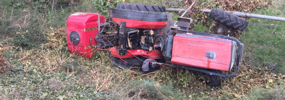 Sommacampagna: si ribalta con il trattore, morto sul colpo