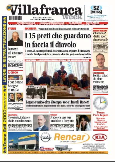 VILLAFRANCAWEEK è in edicola. Ecco il nuovo numero di sabato 25 marzo