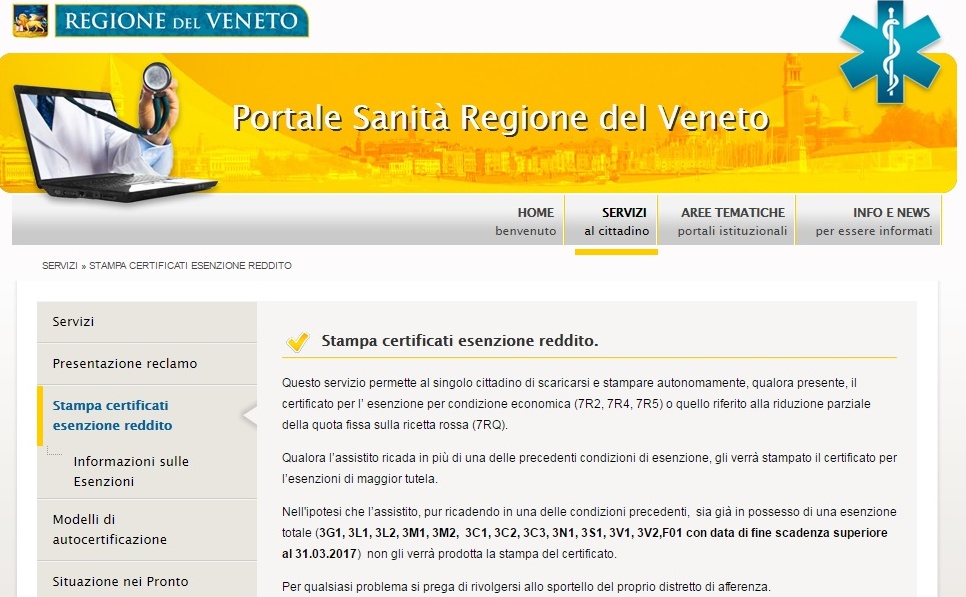 Certificati di esenzione, Aulss 9 li mette aggiornati in rete