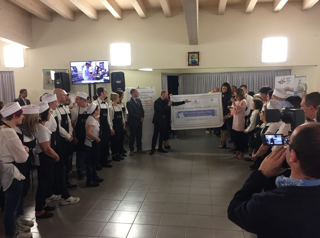 Corso di cucina, che cena a Castel d’Azzano!