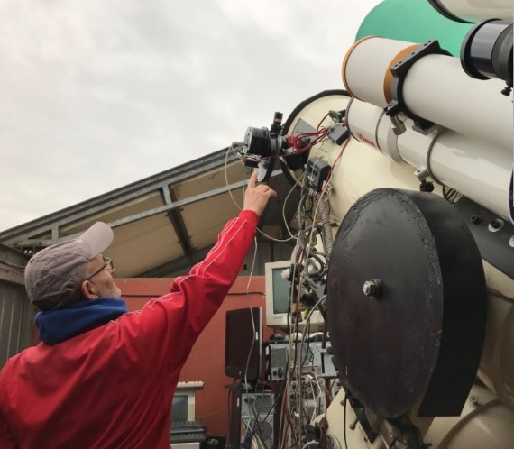 Un villafranchese ha un osservatorio sul tetto di casa