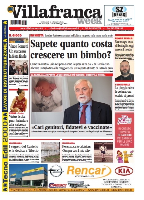 Ecco la prima pagina di VILLAFRANCAWEEK