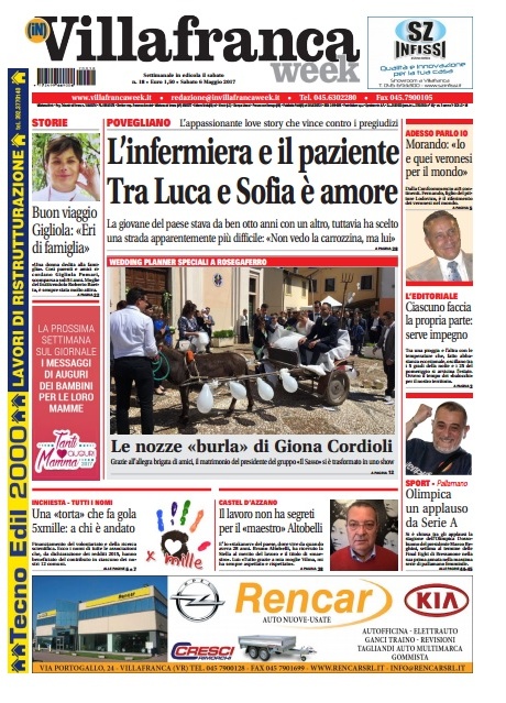 Ecco la prima pagina di VillafrancaWeek