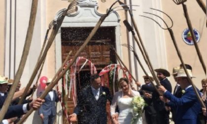 Giona e Federica, sposi tra scherzi e goliardia