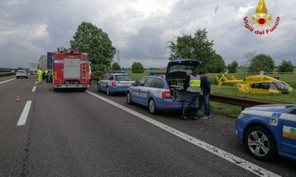 Incidente sulla A22 a Nogarole Rocca, FOTO e VIDEO