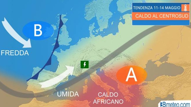 Poco sole, in arrivo altre piogge e temporali