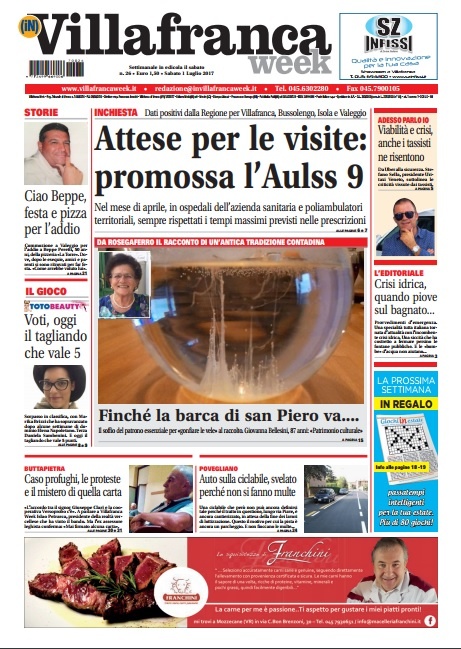 Ecco la prima pagina di VillafrancaWeek