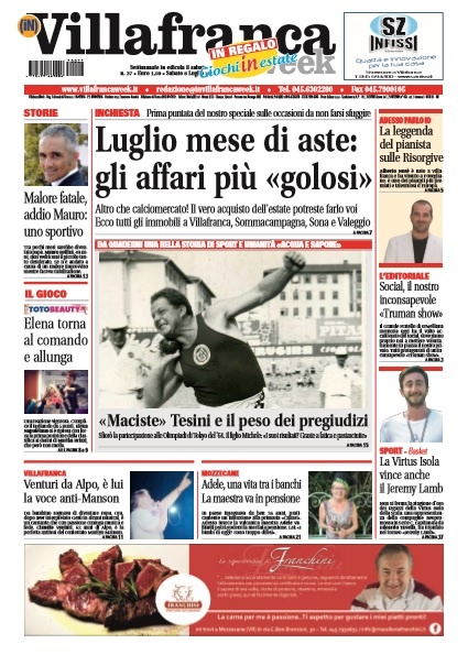 La prima pagina di VillafrancaWeek