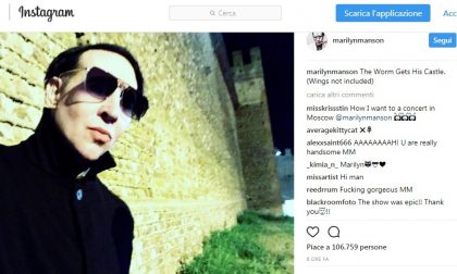 Manson: dopo il concerto... un bel selfie!