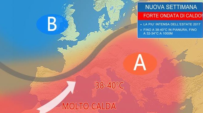 Ondata di caldo africano in arrivo