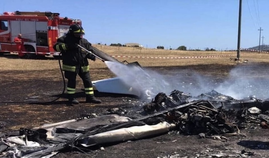Tragedia ultraleggero, Castagna lavorava a Lugagnano