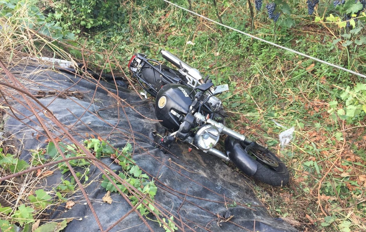 Incidente in moto di Foroni, le IMMAGINI