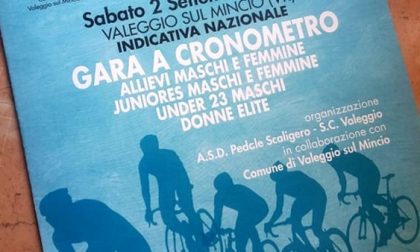 Sabato gara ciclistica a cronometro a Valeggio