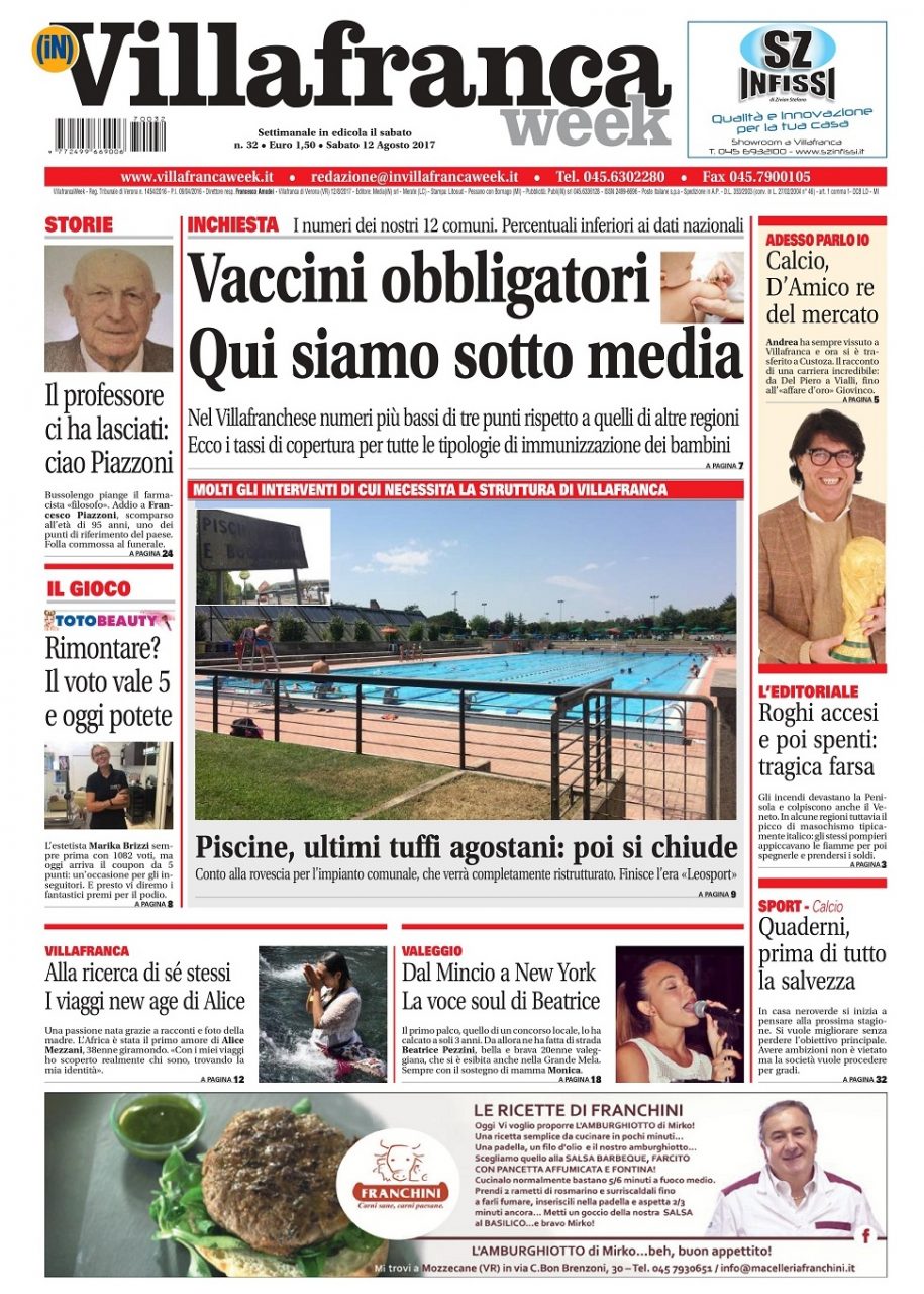 Villafranca Week, ecco la prima pagina