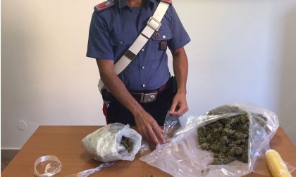 Arrestato con un chilo di hashish e marijuana