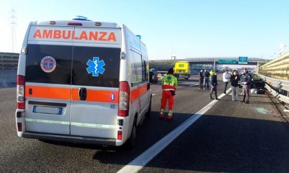 Incidente in A4, un persona sbalzata per 10 metri