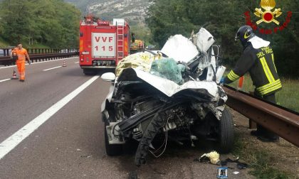 Incidente mortale in A22. LE IMMAGINI