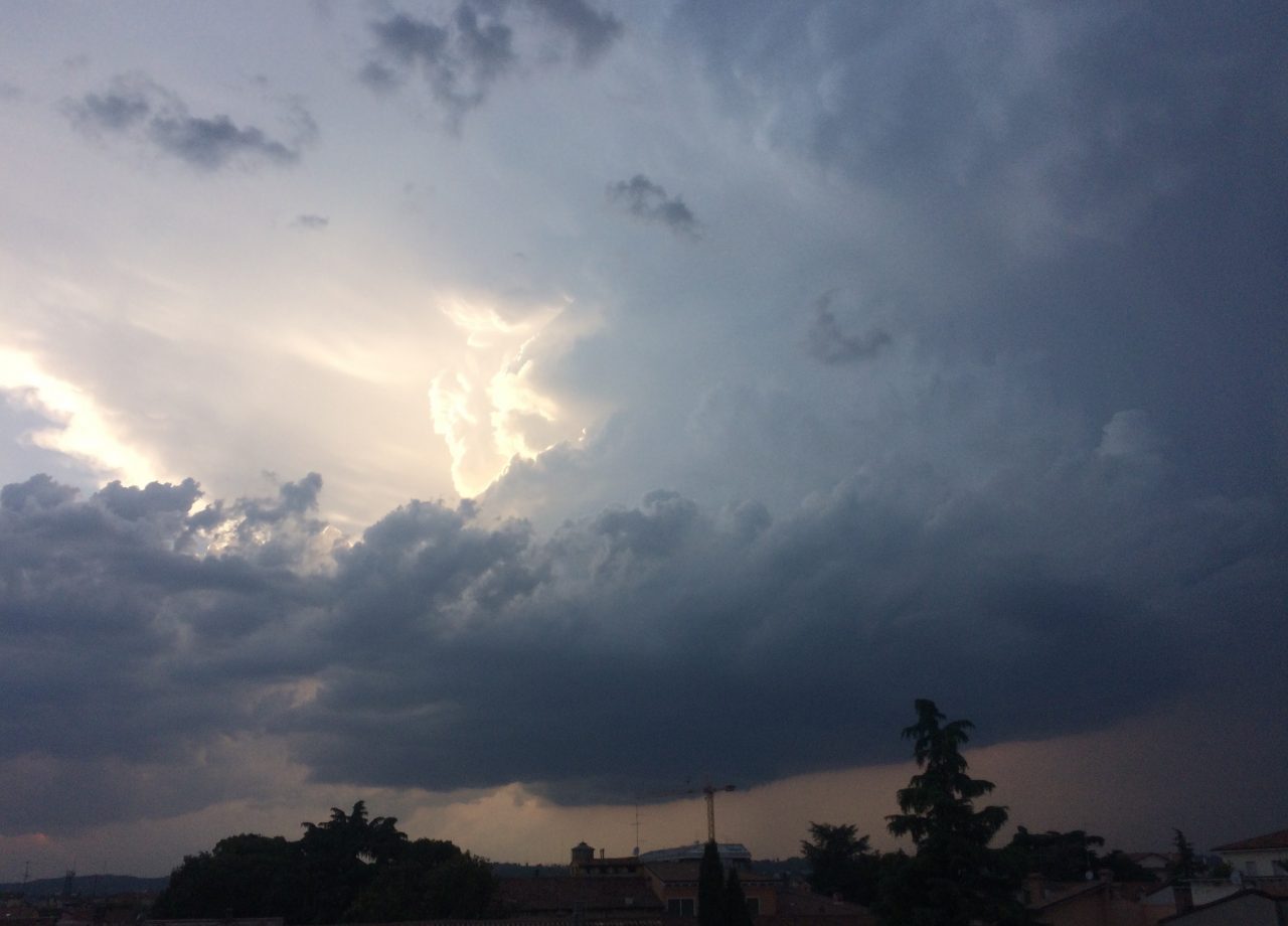 1° agosto all’insegna dei temporali sul Veneto, allerta gialla anche in provincia di Verona