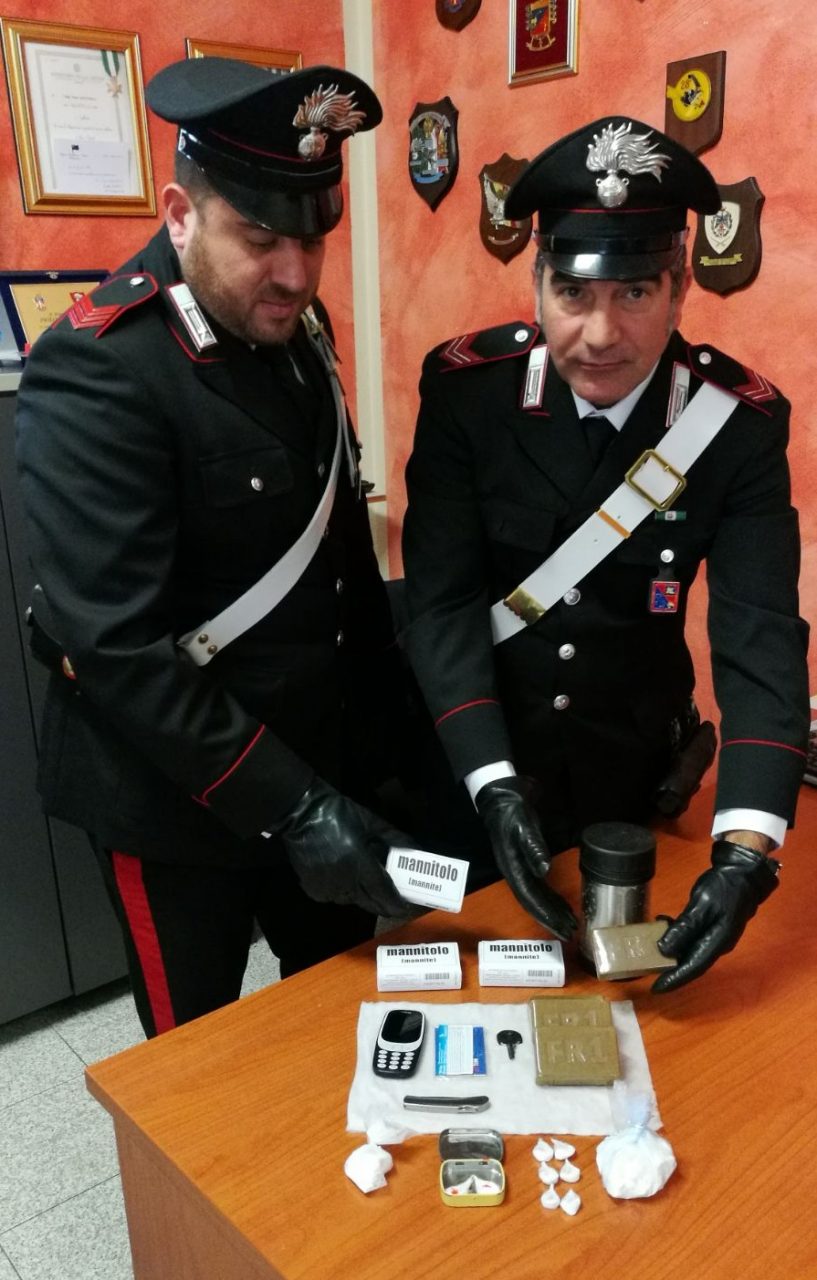 Bussolengo: fermato 50enne, aveva mezzo chilo di droga