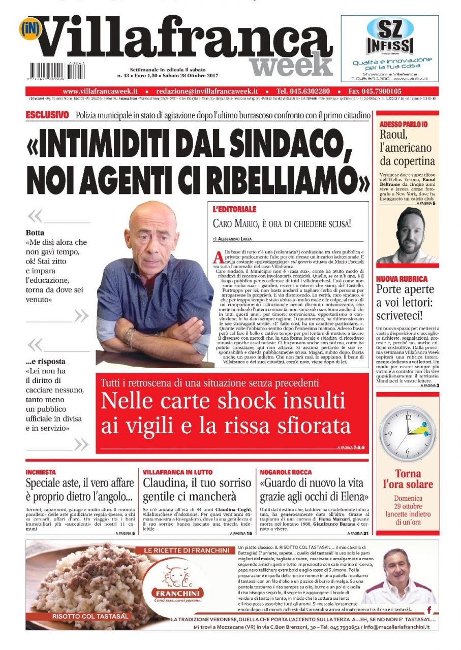 La prima pagina del nostro numero speciale