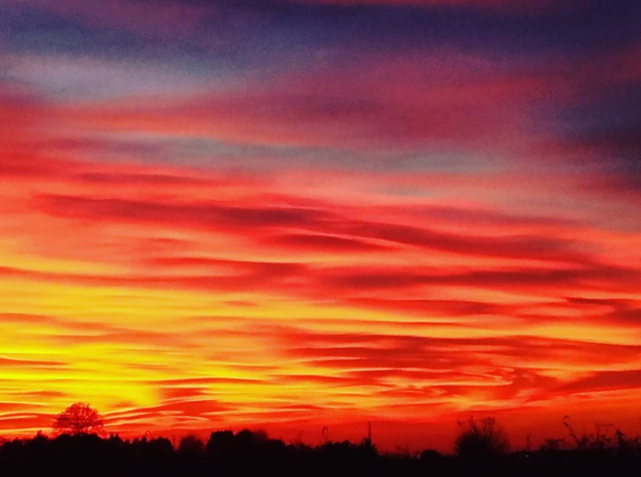 Tramonto eccezionale: ecco le vostre foto