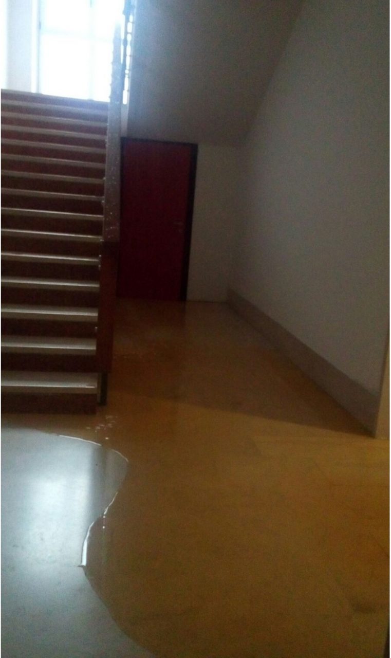 Tubature rotte all’università di Verona, studenti in mezzo all’acqua. FOTO E VIDEO