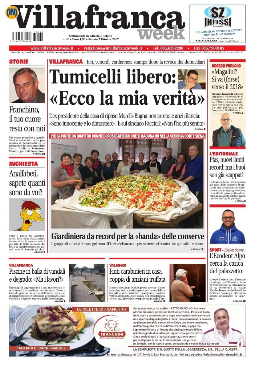 Villafranca Week, ecco la prima pagina