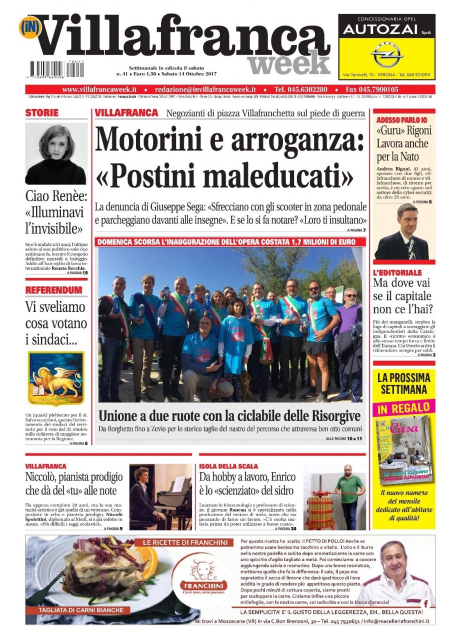 Villafranca Week, ecco la prima pagina