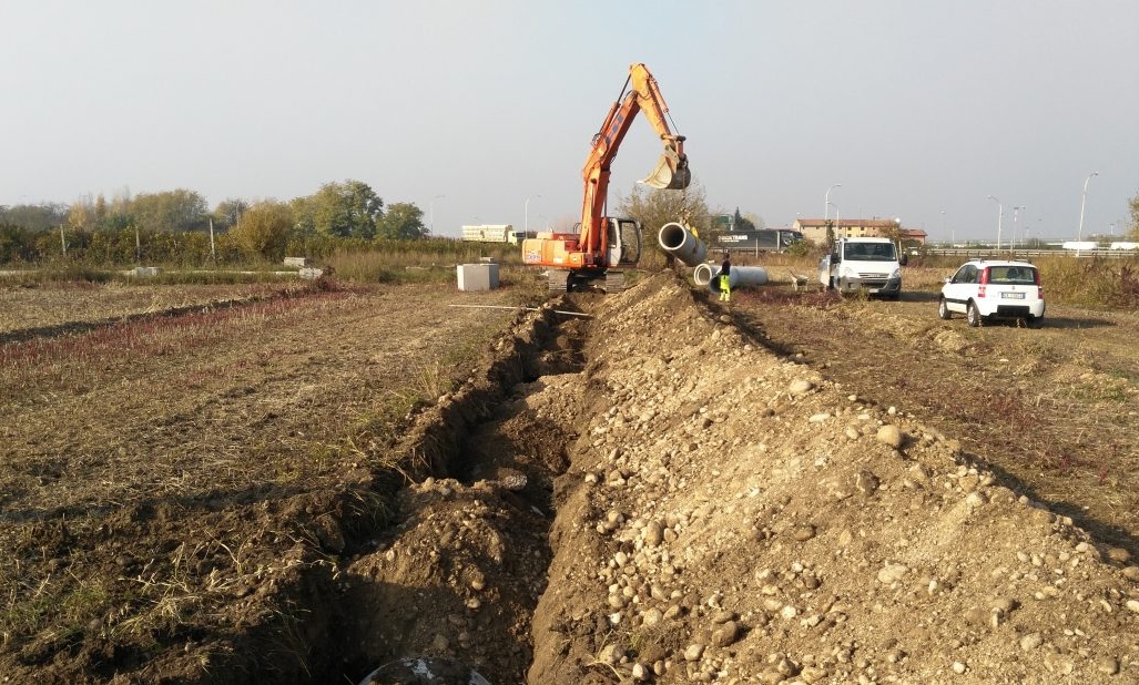 Lavori alle canalette di Villafranca, Povegliano e Valeggio