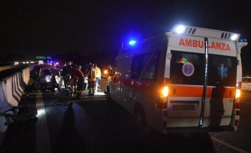 Terribile incidente in A4, nove feriti