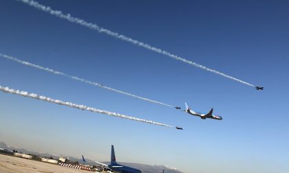 VIDEO / FOTO Neos, il nuovo 787 a Villafranca con le Frecce Tricolori