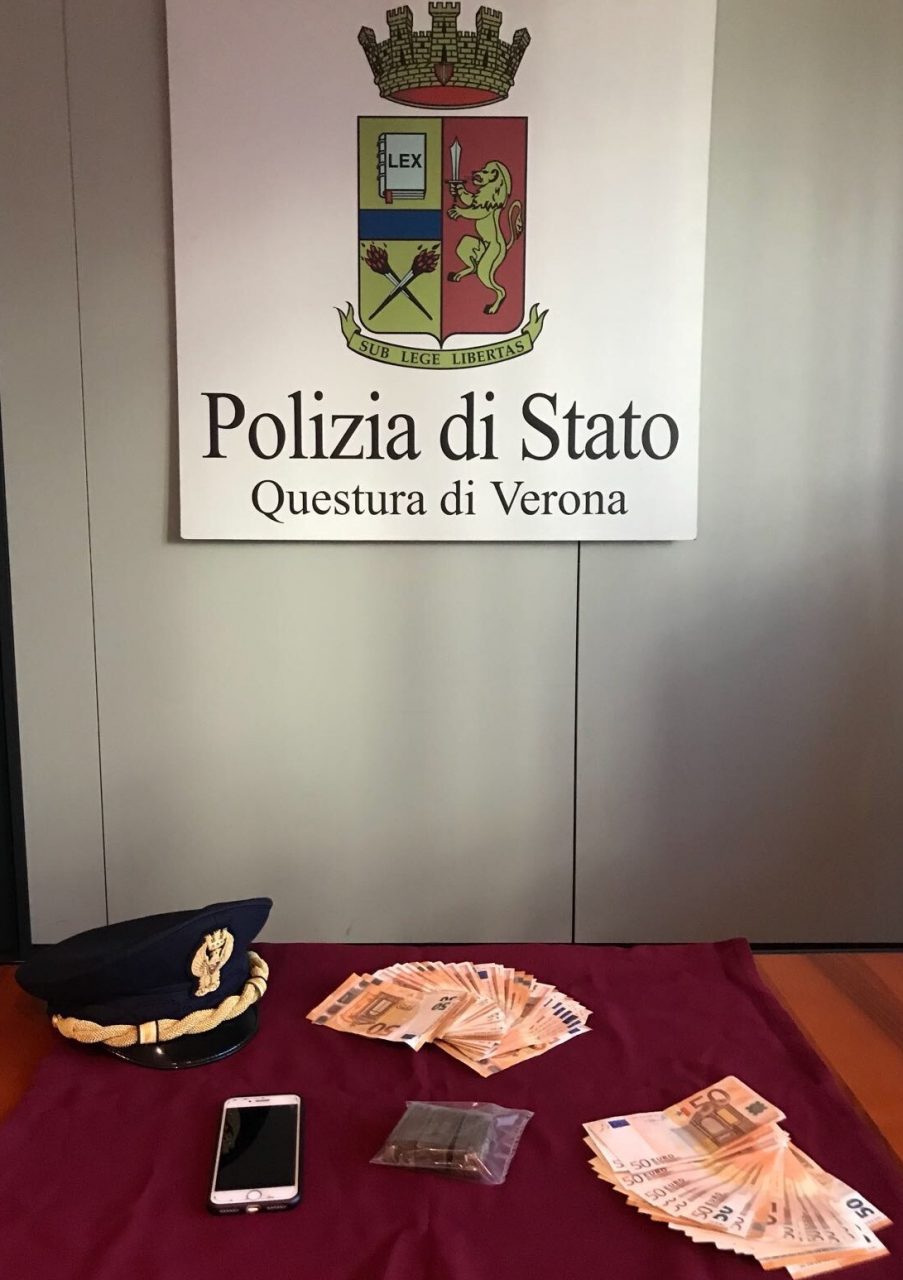Verona, polizia insegue e arresta spacciatore