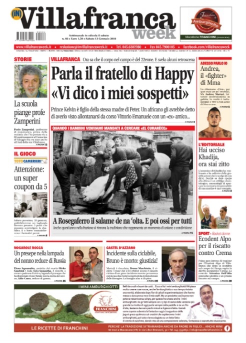 La prima pagina di VillafrancaWeek