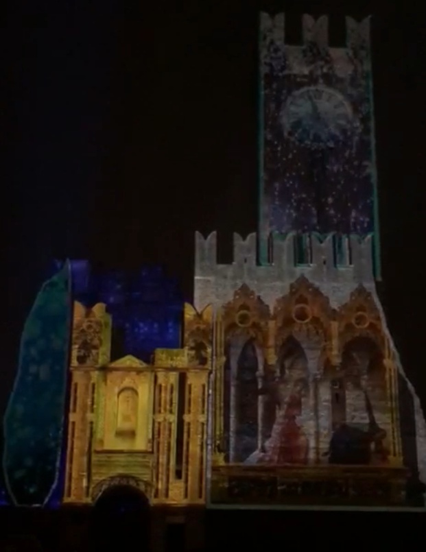 Video mapping sul castello, oggi l’ultimo giorno