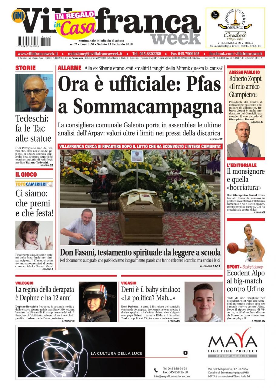 Ecco la prima pagina di VillafrancaWeek