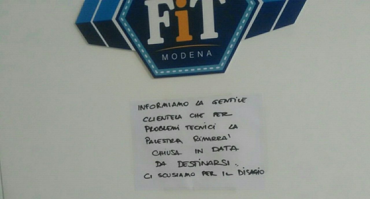 Villa fit Villafranca chiude la palestra gemella