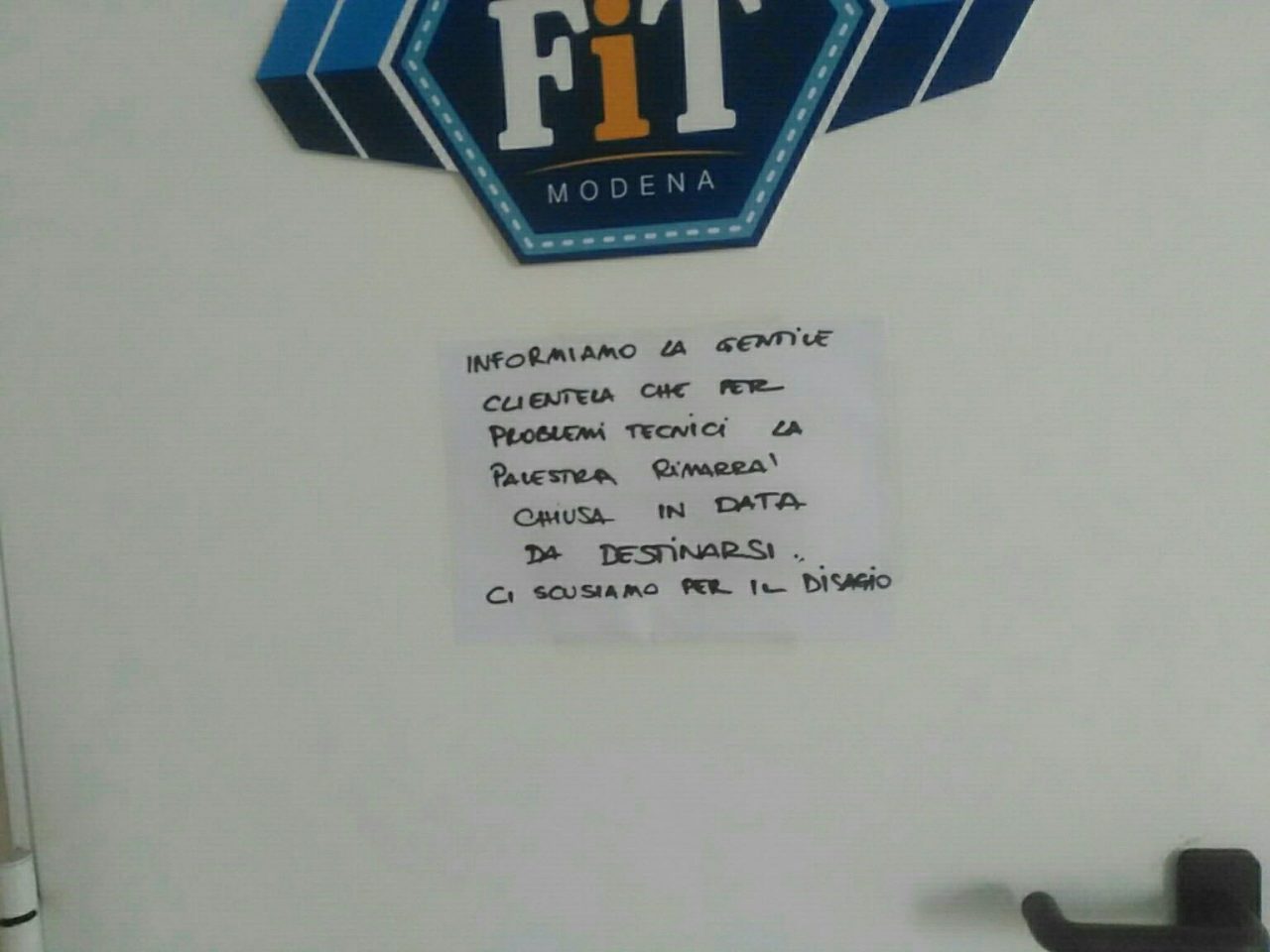 Villa fit Villafranca chiude la palestra gemella
