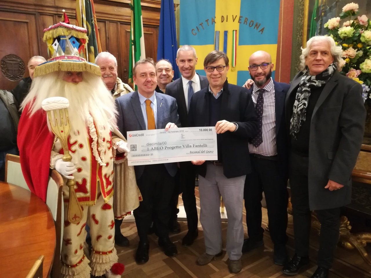 Carnevale veronese raccolti diecimila euro per Abeo