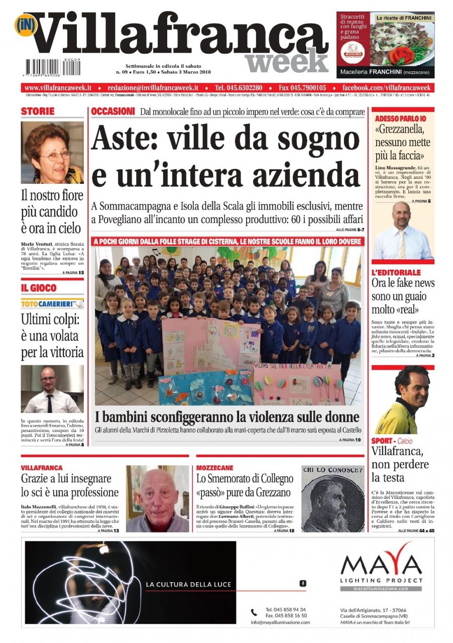 Ecco la prima pagina di VillafrancaWeek